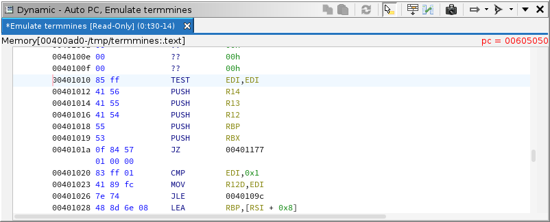 Listing after crashing